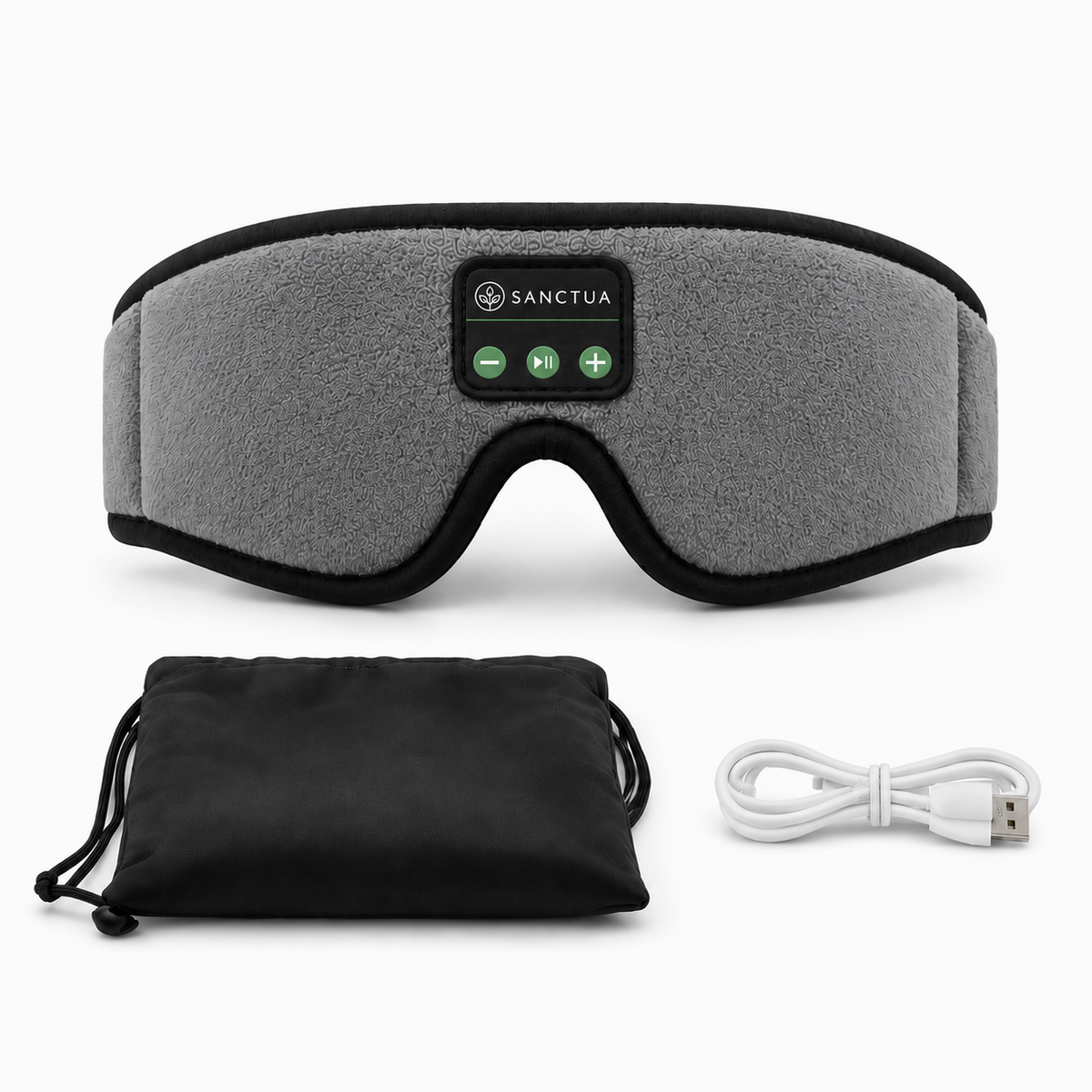Delux Sanctua Wireless Schlaf Maske, Lichtschutz, Augenpolster