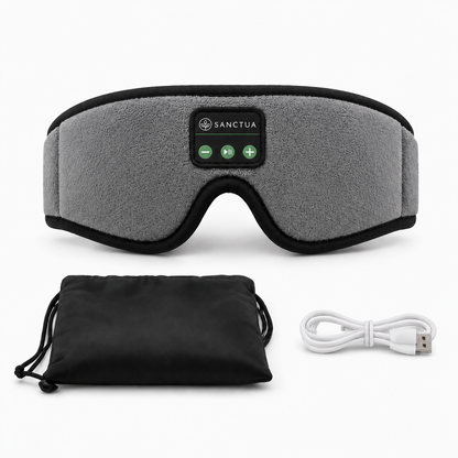 Delux Sanctua Wireless Schlaf Maske, Lichtschutz, Augenpolster