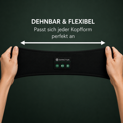 Sanctua Schlaf und Sport Kopfband Wireless, Lichtschutz, Hörschutz